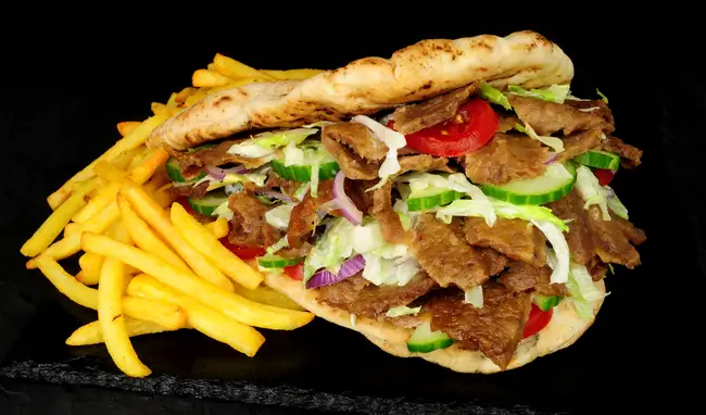 Sandwich Naan Kebab